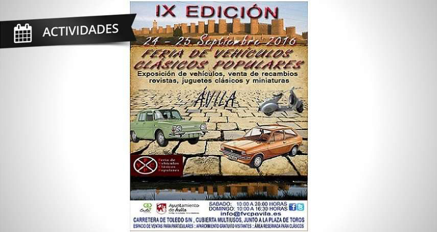 IX Feria de  Vehículos Clásicos Populares de Ávila 2016